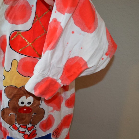 Sz XXL Dee's Tees 80's Vintage Ugly Christmas Sweater Jacket - Picture 8 of 14